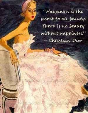 Altered Fine Art Print: Pink Ballgown with Christian Dior Quote ...