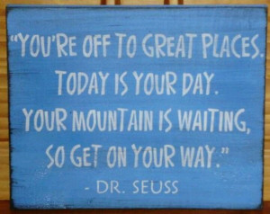 On your way... Dr Seuss