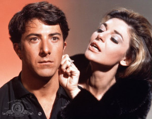 Still of Dustin Hoffman and Anne Bancroft in The Graduate (1967)