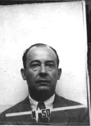 John von Neumann's wartime Los Alamos ID badge photo.