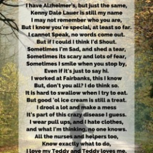 Alzheimer’s Poem: I Am Still a Person