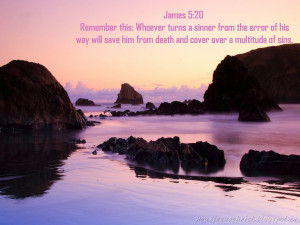 Bible Verse Wallpaper - James 5:20