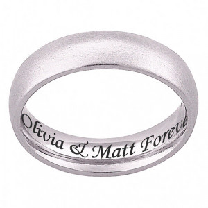 Home » Stainless Steel Wedding Bands » Engraved Wedding Bands