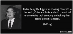 Today, being the biggest developing countries in the world, China and ...