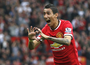 Manchester United's Angel di Maria celebrates after scoring a goal ...