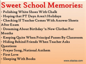 Showing Gallery For School Memories Quotes