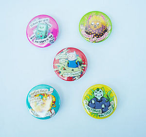 Details about Adventure Time Quotes Badge Set - Badges Costume Cosplay ...