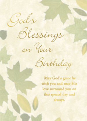 God's Blessings Birthday Card