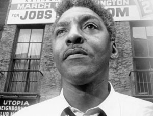 ... Quaker labor activist Bayard Rustin on the eve of what would have been