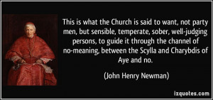 the Church is said to want, not party men, but sensible, temperate ...