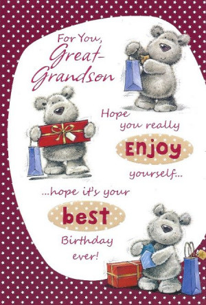 Great Grandson Birthday Cards