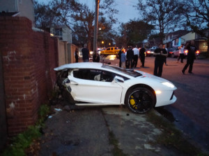 Lamborghini Splits In Half During Brooklyn Car Crash (VIDEO)
