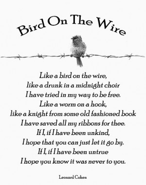 Bird On The Wire - Leonard Cohen