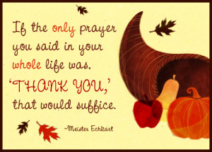 Giving Thanks…
