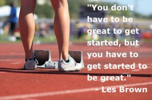 get started to be great action picture quote