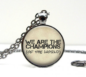 Queen Quote Necklace: Freddie Mercury. 80s Music Pendant. Charms. Art ...