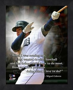 Miguel-Cabrera-Detroit-Tigers-11x14-Black-Wood-Framed-Pro-Quotes-Photo