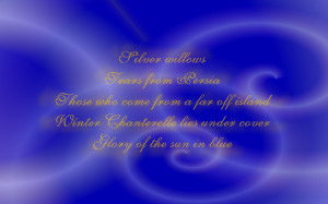 Flora's Secret - Enya Song Lyric Quote in Text Image