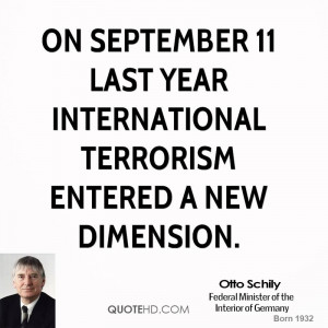 ... 11 last year international terrorism entered a new dimension