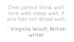 Virginia Woolf, British writer