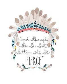 Tribal Art - Dream Big Little One - Teepee, Feathers - Art Quote ...