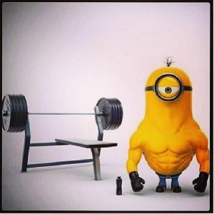 Minions don't look good after working out