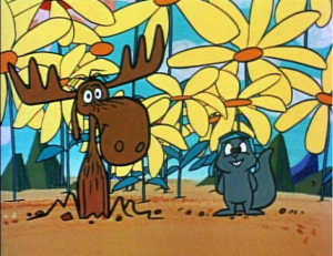 Rocky and Bullwinkle with Flowers - Classic Media