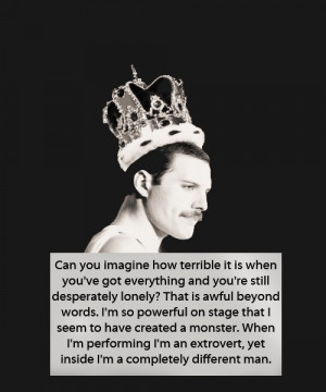 ... , freddie mercury, imagine, lonely - inspiring picture on Favim.com