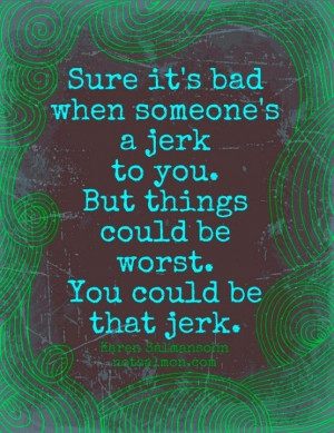 Don't stoop...