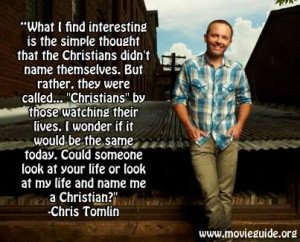 Chris Tomlin -- thought provoking...