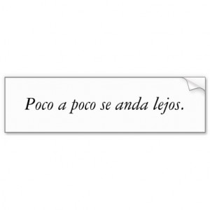 Spanish Quotes Bumper Sticker