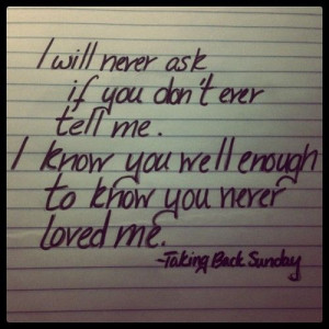 takingbacksunday music lyrics quote taken with instagram