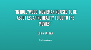 ... moviemaking used to be about escaping reality to go to the movies