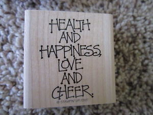 ... -Stamp-Saying-Phrase-Quote-Verse-Health-Happiness-Love-Cheer-Holidays