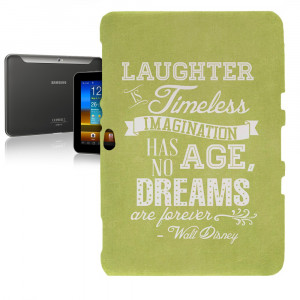 Details about Green Laughter is Timeless Walt Disney Quote Tablet Hard ...