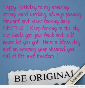 Wonderful happy birthday sister quotes and images