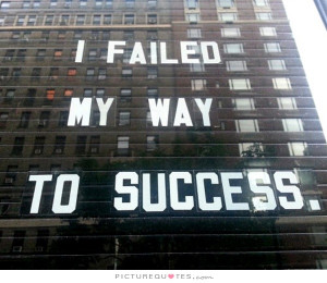 Nothing fails like success.