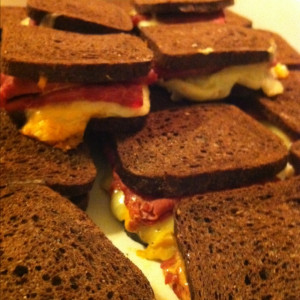 ... thousand island dressing. Heat at 350 for 10 mins, flip over and 10