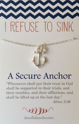 ... anchors necklaces lds quotes for teens security anchors ywie gifts for