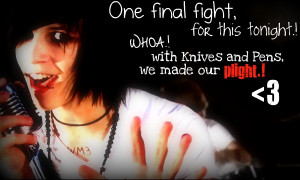 Black Veil Brides Quotes From Knives And Pens Andy Knives and Pens ...