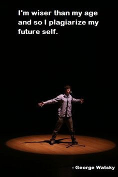 George Watsky. He's kind of a genius. #watsky #quotes More