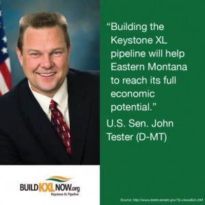 Senator John Tester says #buildKXLnow