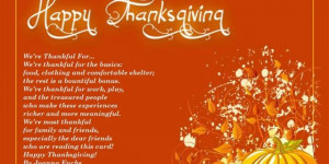 Thanksgiving Poem About Family