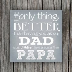 ... make this for our dad! Grandfather Quote Canvas by PetitPapel on Etsy