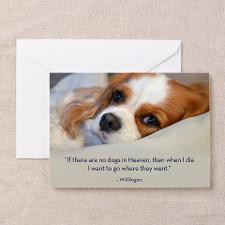 Cavalier King Charles Spaniel in Heaven Greeting C for
