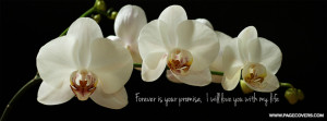 Tattoo Quote And Orchids Facebook Cover