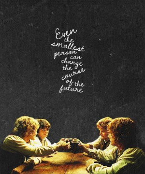 ... course of the future. Love this picture! :) #LOTR #Hobbits #Tolkien