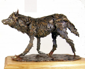Art Wolf Wildlife Sculpture...