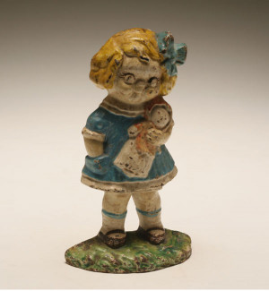 Hubley Cast Iron Door Stops Antique