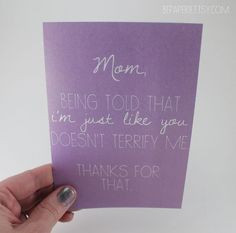 ... Mom Birthday Card / Funny Card by BEpaperie #mom #mothersday #birthday